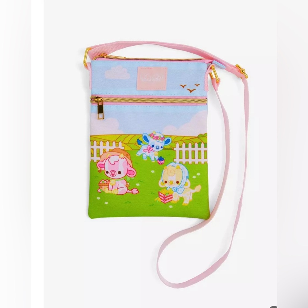 Farming Cows Passport Crossbody Bag By Bright Bat Design.